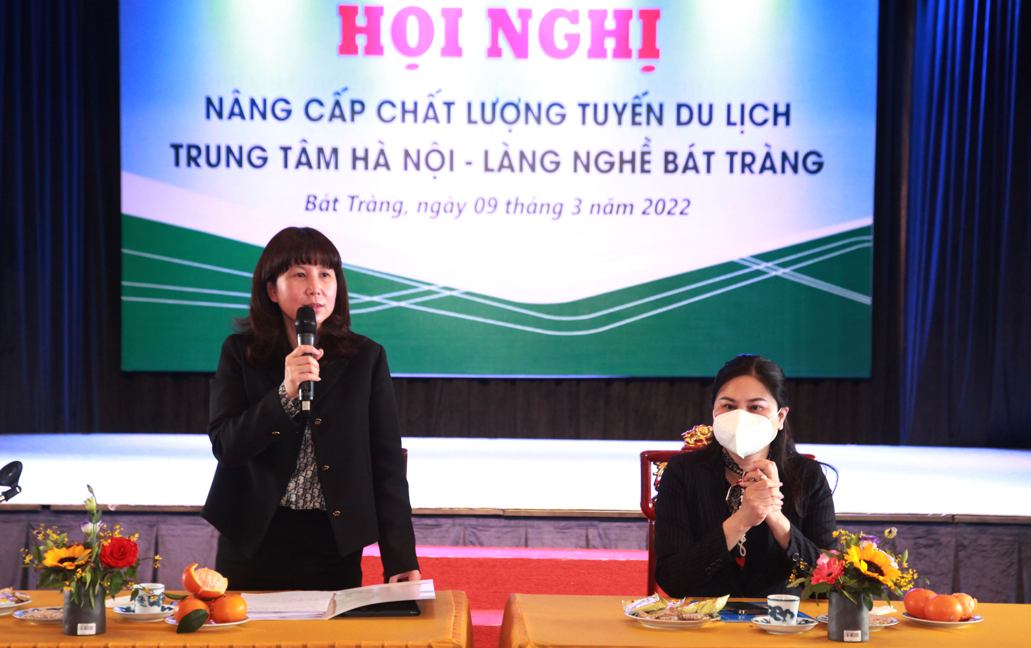 Giám đốc Sở Du lịch Hà Nội Đặng Hương Giang phát biểu